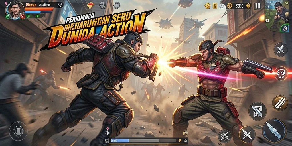Screenshot menunjukkan aksi seru dalam gameplay <strong>73K</strong>.