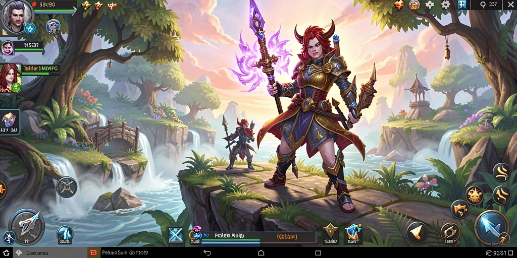 Tampilan menarik dari gameplay dalam <strong>93337</strong>, menjelajahi dunia MMORPG.