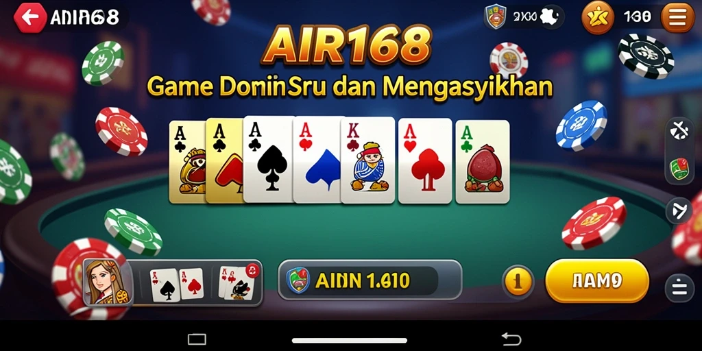 Gameplay seru Domino di AIR168 dengan grafis menarik.