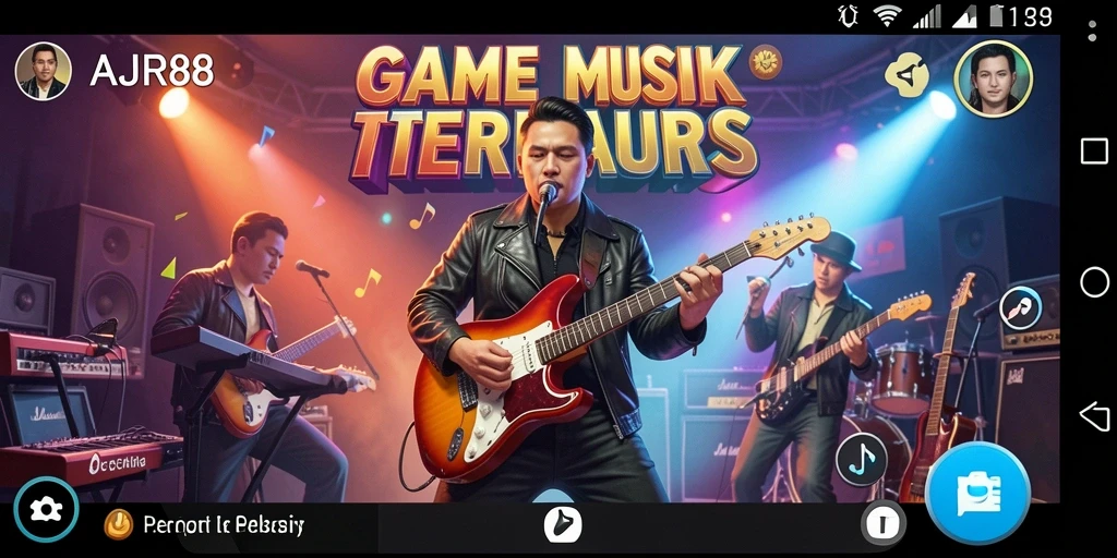 Tampilan gameplay interaktif AJR88 yang penuh warna dan menarik.