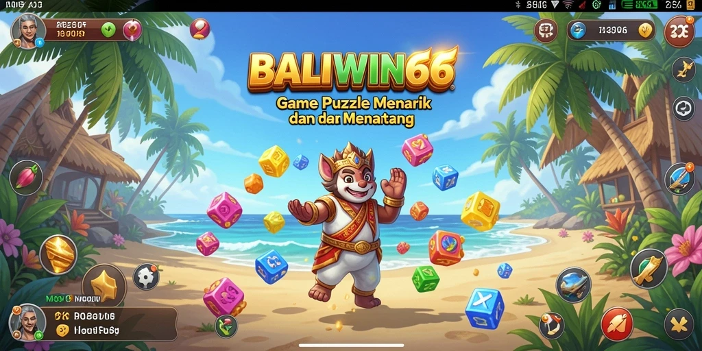 Tampilan gameplay BALIWIN66 dengan tantangan Puzzle seru.