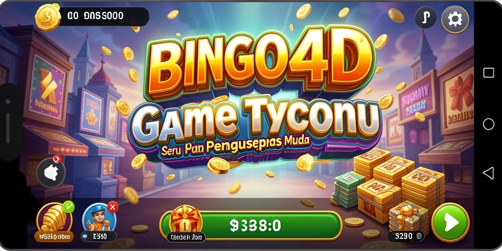 Screenshot gameplay BINGO4D dengan elemen Tycoon yang menarik.