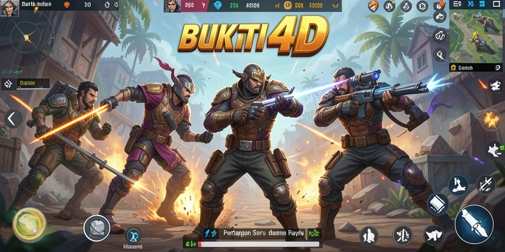 Tangkapan layar menunjukkan intensitas pertempuran di BUKTI4D.