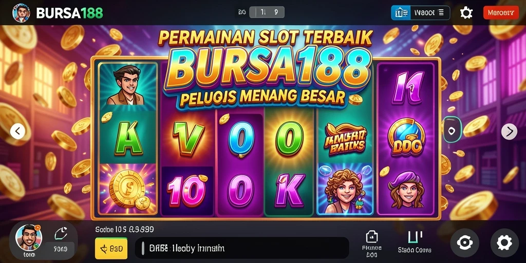 Tampilan menarik dari gameplay slot BURSA188 yang penuh warna.