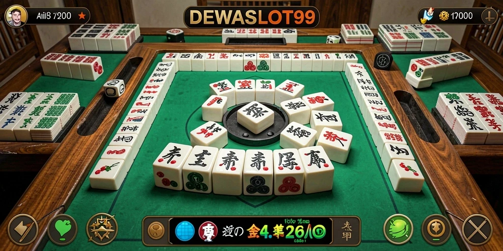 Tampilan gameplay Mahjong dari DEWASLOT99 yang menarik.