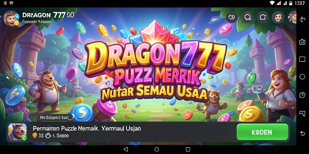Tampilan gameplay Puzzle yang mengasyikkan dan penuh warna.