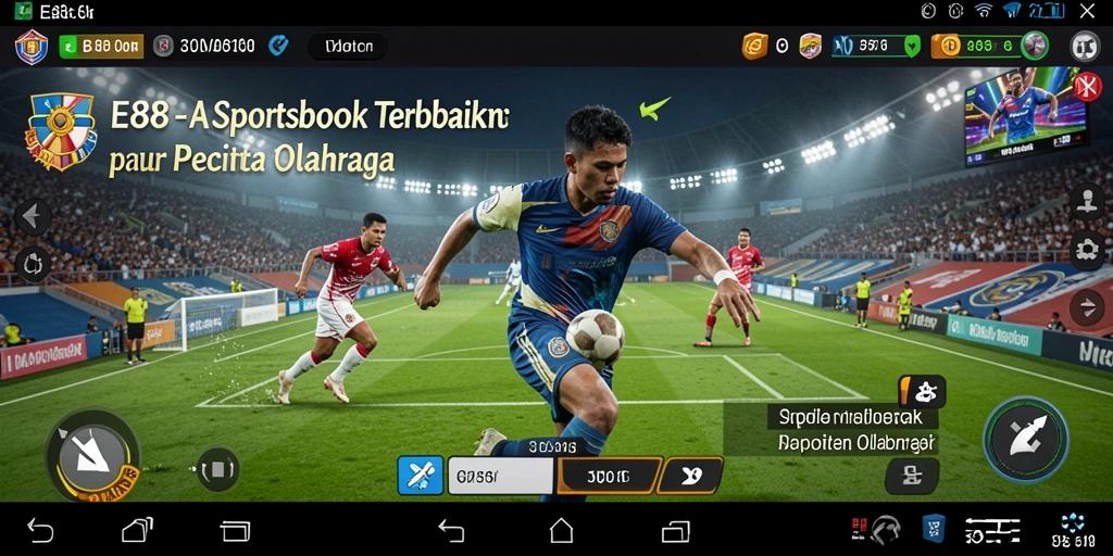 Tampilan grafis menarik dalam aplikasi Sportsbook E88.