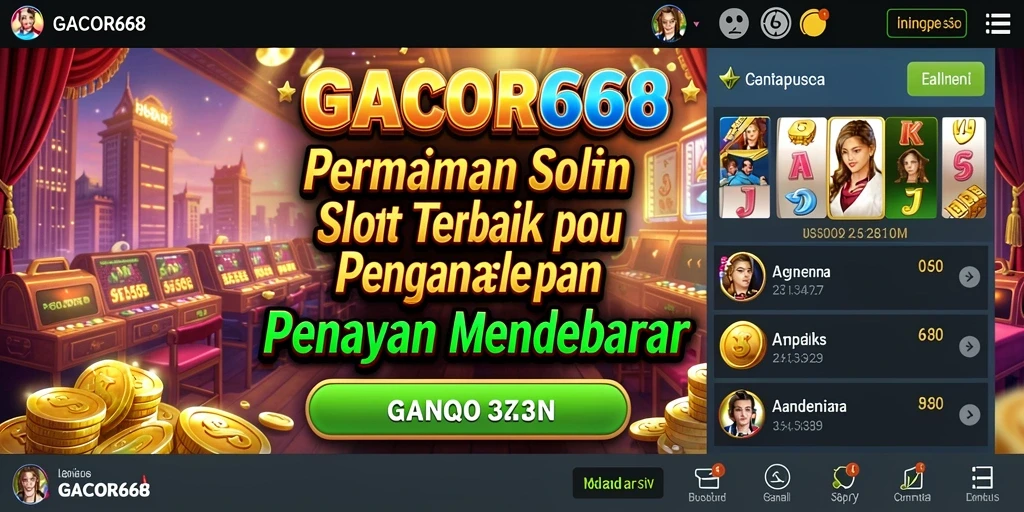 Menampilkan gameplay yang mendebarkan dari GACOR668 di layar perangkat Anda.