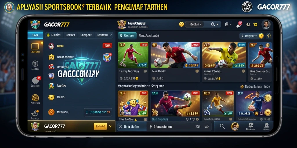 Tampilan gameplay menarik dari aplikasi Sportsbook GACOR777.