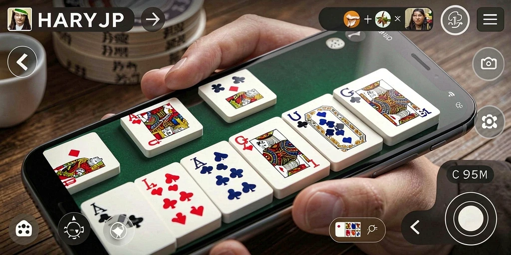 Screenshot gameplay yang menampilkan suasana seru di HARAPJP.
