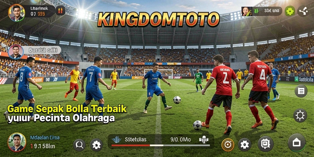 Tampilan gameplay <strong>KINGDOMTOTO</strong> yang mendebarkan dengan aksi sepak bola yang intens.