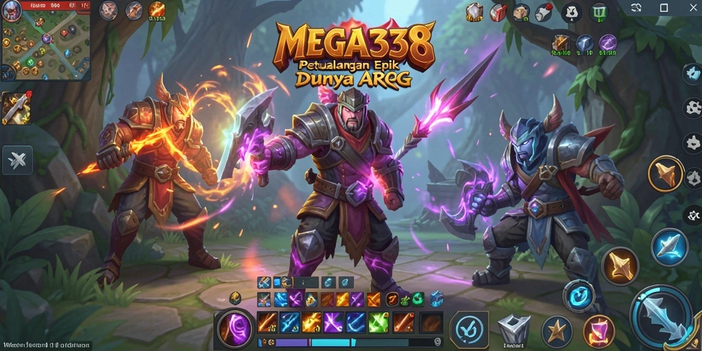 Tampilan screenshot MEGA338 yang menampilkan aksi pertempuran seru.
