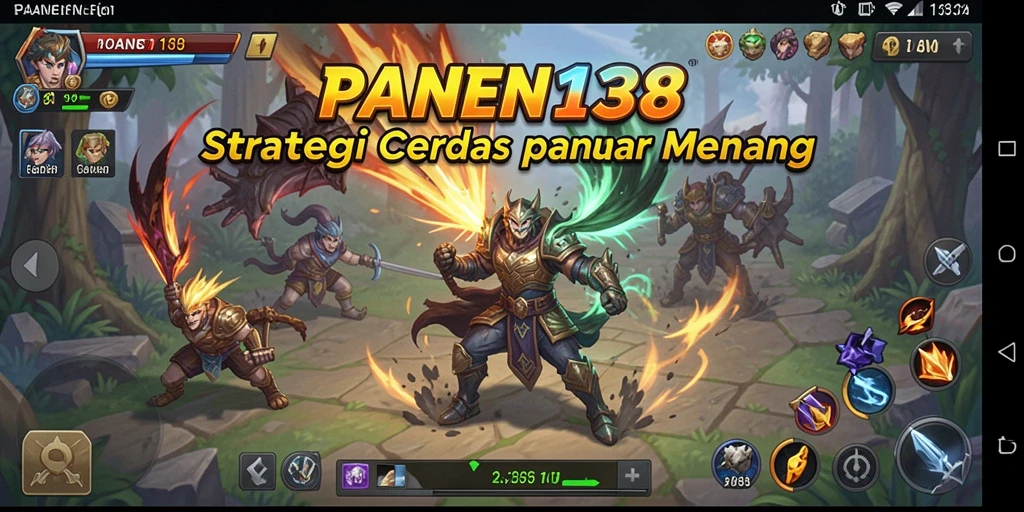 Tampilan gameplay <strong>PANEN138</strong> yang mencakup pertempuran strategi yang intens.