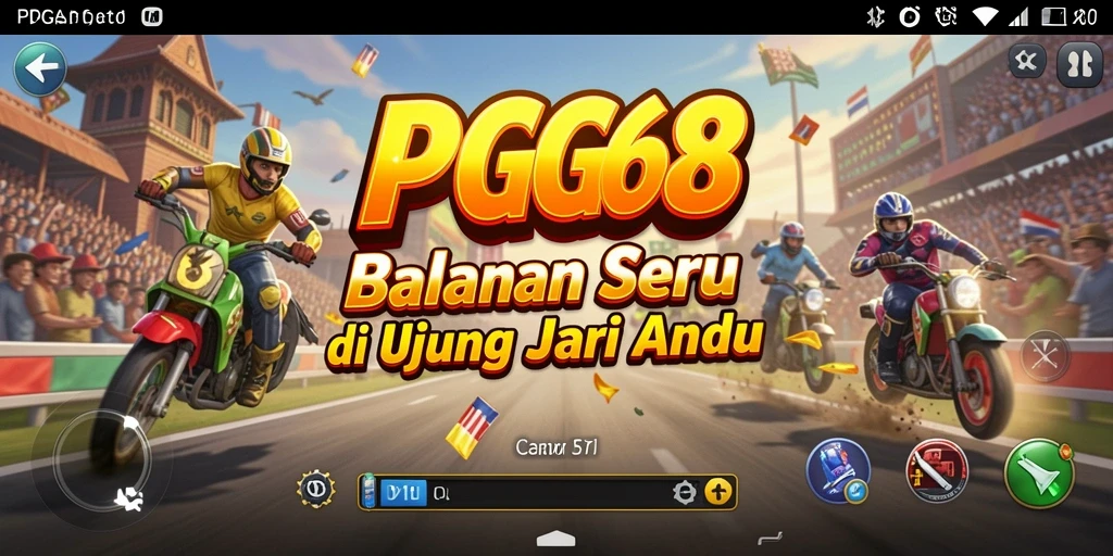 Tampilan balapan yang mendebarkan di PGG68 dengan trek yang bervariasi.