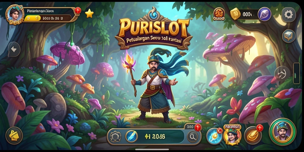 Gameplay <strong>PURISLOT</strong> yang seru dengan petualangan menantang dan visual yang memukau.
