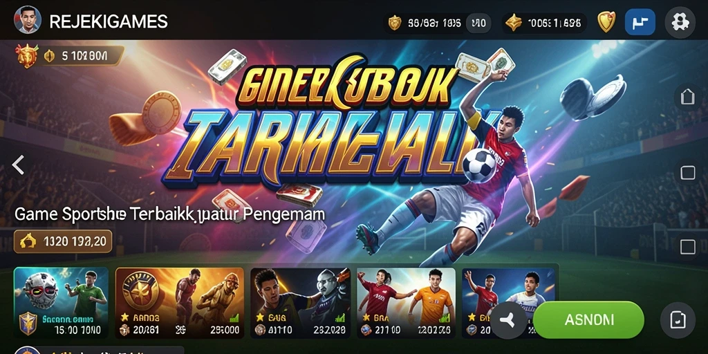 Tampilan utama gameplay REJEKIGAMES yang menampilkan taruhan olahraga.