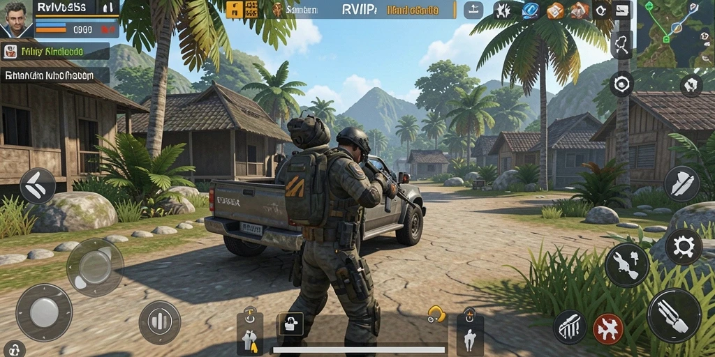 Screenshot menampilkan gameplay menarik dalam RVIP dengan karakter yang berinteraksi.