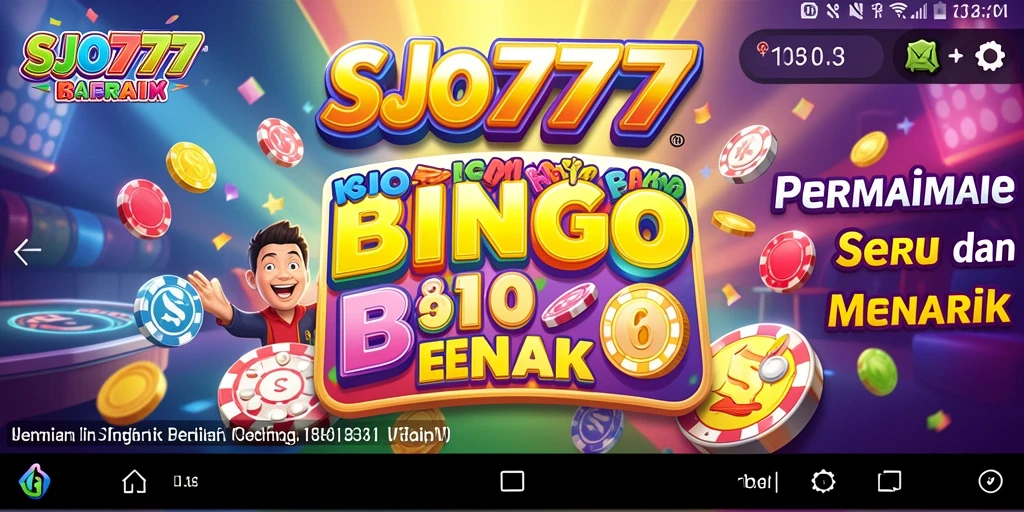 Tampilan gameplay seru dan interaktif dari SJO777 Bingo.